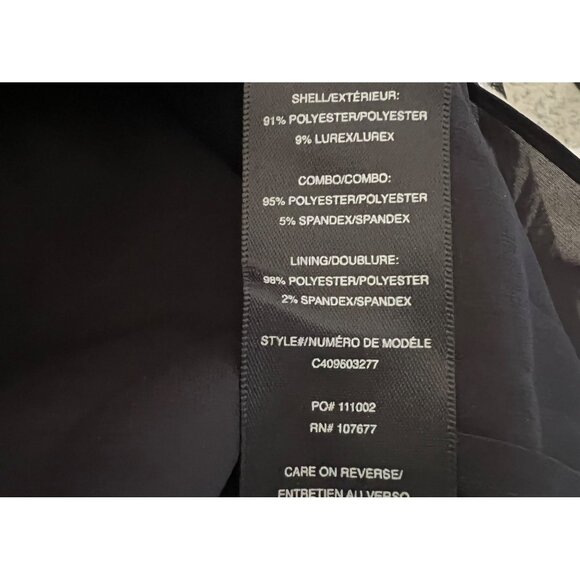 Alice + Olivia Everleigh Sheath Mini Dress 6 Black Silver Zebra Animal Print - Picture 10 of 10